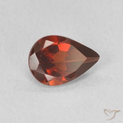 9,17 ctw natürlicher Mittelrot Pyrop-Granat, Birnenform, VVS