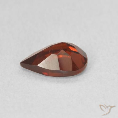 9,17 ctw natürlicher Mittelrot Pyrop-Granat, Birnenform, VVS