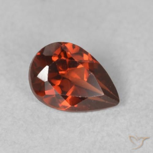 9,17 ctw natürlicher tiefrot Pyrop-Granat, Birnenform, VS