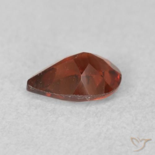 9,17 ctw natürlicher tiefrot Pyrop-Granat, Birnenform, VS
