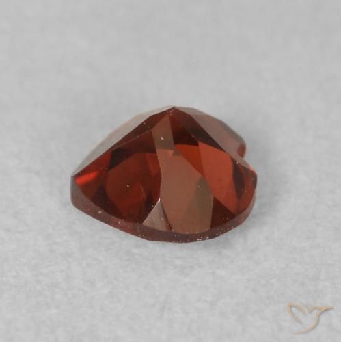 9,17 ctw natürlicher Mittelrot Pyrop-Granat, Herz, VS