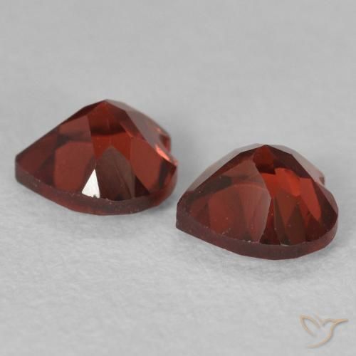 1.27 ct natürliche Hellrot Pyrop-Granat-Edelsteine, Herz, VVS-VS
