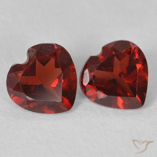 1.02 ct natürliche dunkelrot Pyrop-Granat-Edelsteine, Herz, VVS-VS