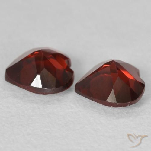 1.02 ct natürliche dunkelrot Pyrop-Granat-Edelsteine, Herz, VVS-VS