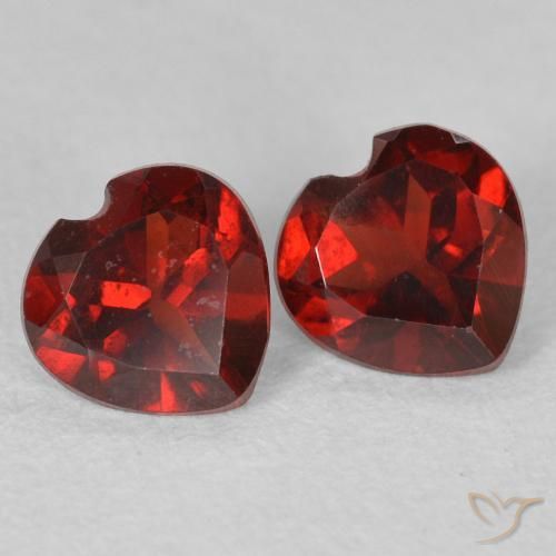 1.06 ct natürliche Sangria Rot Pyrop-Granat-Edelsteine, Herz, VS