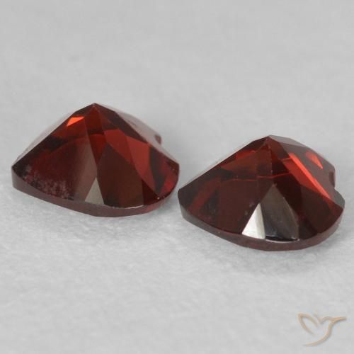 1.06 ct natürliche Sangria Rot Pyrop-Granat-Edelsteine, Herz, VS