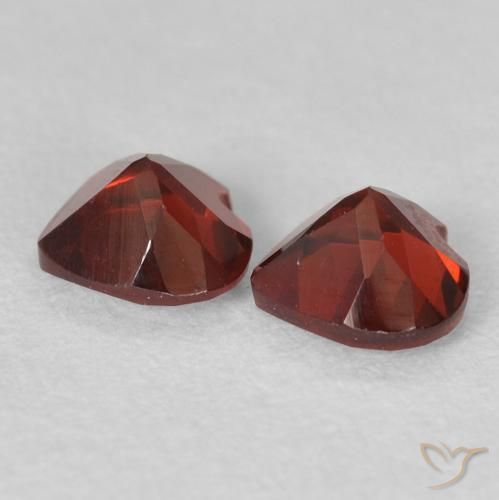 1.12 ct natürliche Mittelrot Pyrop-Granat-Edelsteine, Herz, VVS-VS
