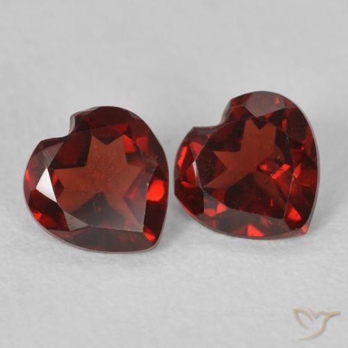 1.07 ct natürliche Sangria Rot Pyrop-Granat-Edelsteine, Herz, VS