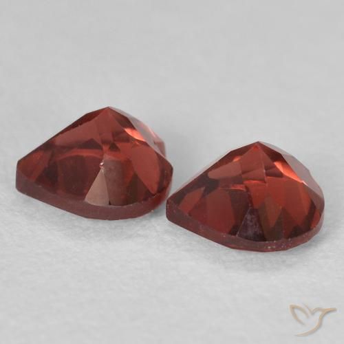 1.26 ct natürliche Hellrot Pyrop-Granat-Edelsteine, Herz, VS