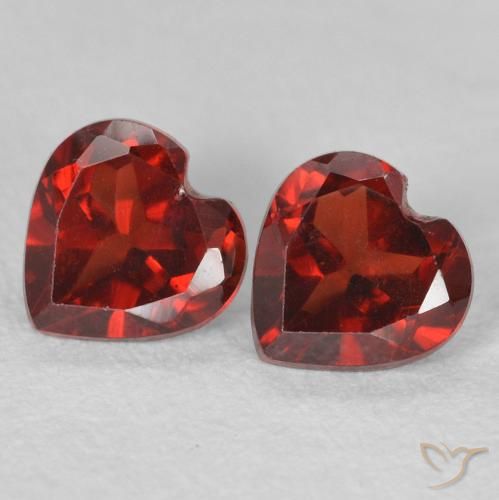1.15ctw Natürlicher Johannisbeere Rot Pyrop-Granat, Herz, VVS-VS
