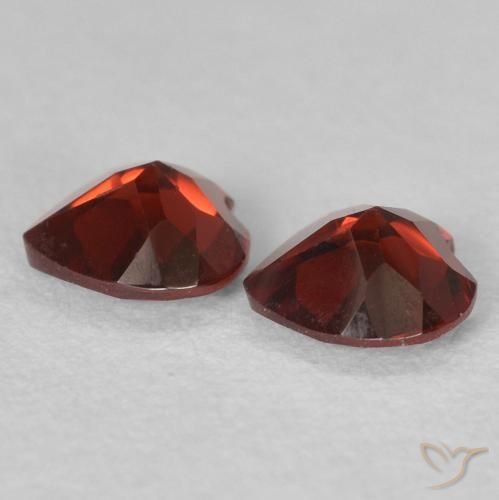 0.89 ct natürliche Mittelrot Pyrop-Granat-Edelsteine, Herz, VVS-VS