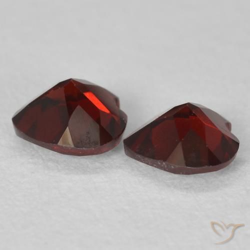 0.99 ct natürliche dunkelrot Pyrop-Granat-Edelsteine, Herz, VVS-VS