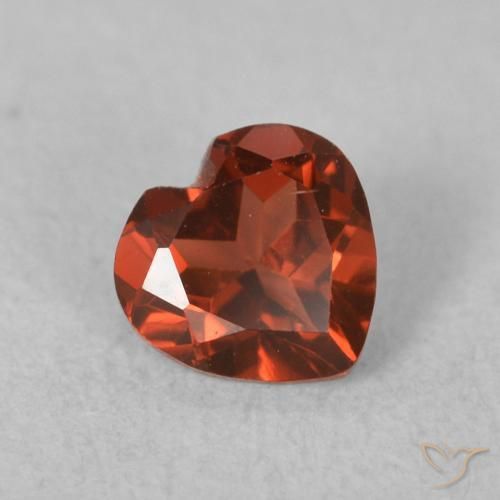 9,17 ctw natürlicher Tiefes Purpurrot Pyrop-Granat, Herz, VVS-VS