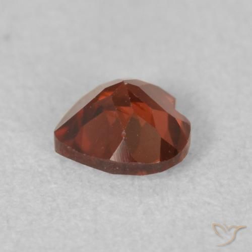 9,17 ctw natürlicher Tiefes Purpurrot Pyrop-Granat, Herz, VVS-VS