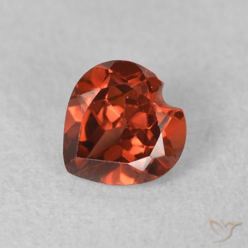 0.65ct Natürlicher Johannisbeere Rot Pyrop-Granat, Herz, VS