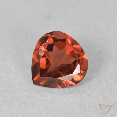 0.56ct Natürlicher Johannisbeere Rot Pyrop-Granat, Birnenform, VS