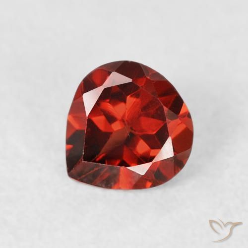 0.61ct Natürlicher Hellrot Pyrop-Granat, Birnenform, VS
