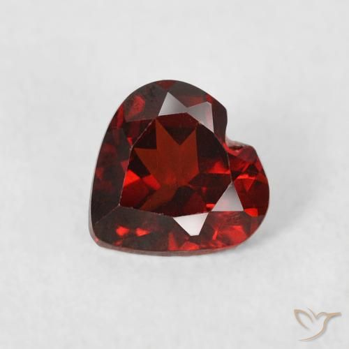 0.57ct Natürlicher Johannisbeere Rot Pyrop-Granat, Herz, VS
