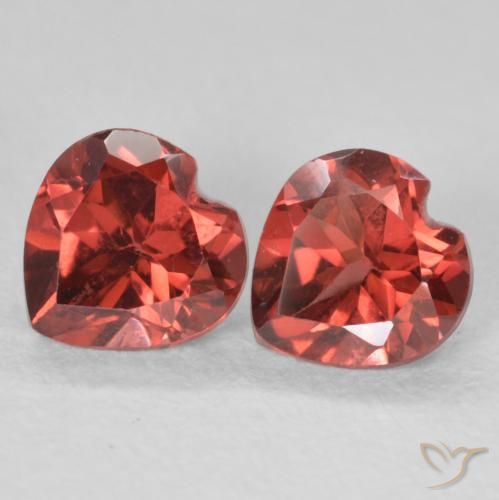 1.19ctw Natürlicher dunkelrot Pyrop-Granat, Herz, VS