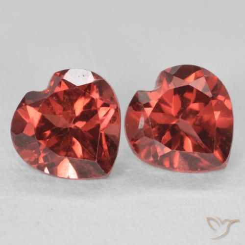 1.19 ct natürliche dunkelrot Pyrop-Granat-Edelsteine, Herz, VS