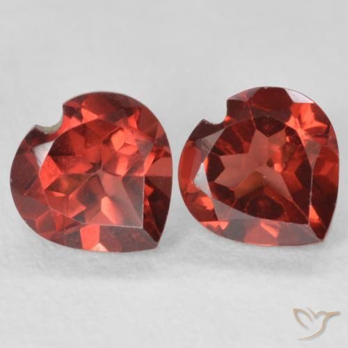 1.26 ct natürliche dunkelrot Pyrop-Granat-Edelsteine, Herz, VS