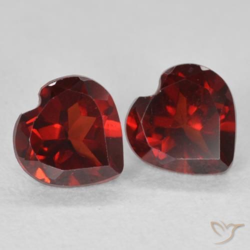 1.14 ct natürliche tiefrot Pyrop-Granat-Edelsteine, Herz, VS