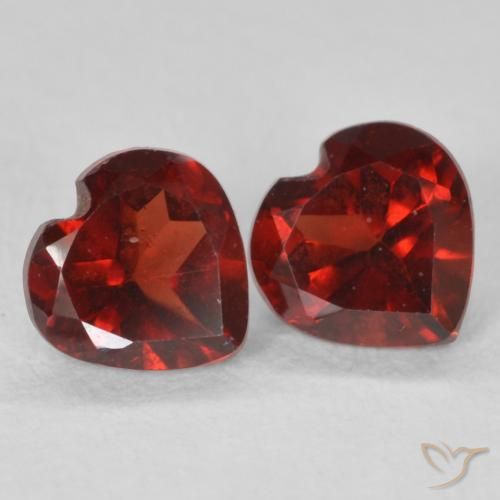 1.16 ct natürliche Mittelrot Pyrop-Granat-Edelsteine, Herz, VS