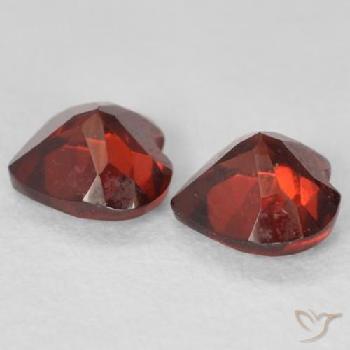 1.16 ct natürliche Mittelrot Pyrop-Granat-Edelsteine, Herz, VS