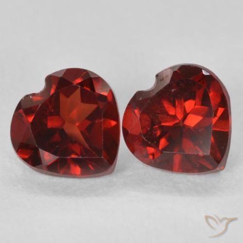 1.19 ct natürliche Mittelrot Pyrop-Granat-Edelsteine, Herz, VS
