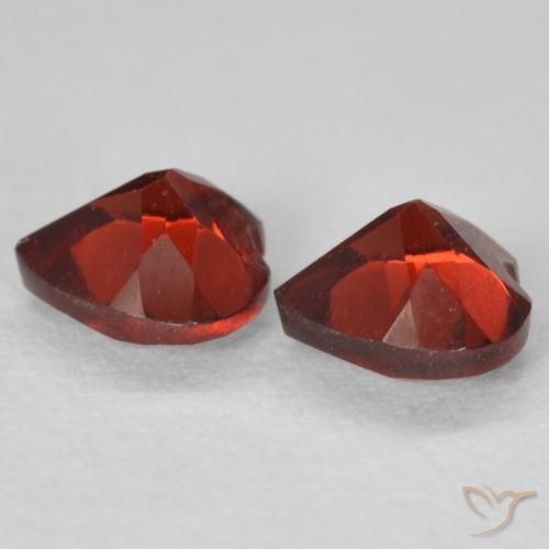 1.19 ct natürliche Mittelrot Pyrop-Granat-Edelsteine, Herz, VS
