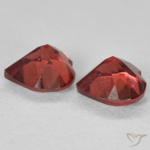 1.11 ct natürliche Johannisbeere Rot Pyrop-Granat-Edelsteine, Herz, VS