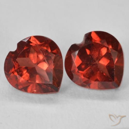 1.29 ct natürliche Medium Dark-Red Pyrop-Granat-Edelsteine, Herz, VS