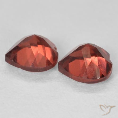 1.29 ct natürliche Medium Dark-Red Pyrop-Granat-Edelsteine, Herz, VS