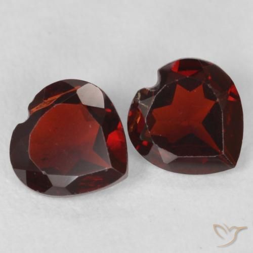 0.98 ct natürliche Mittelrot Pyrop-Granat-Edelsteine, Herz, VS