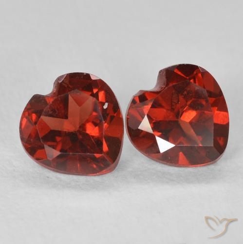 1.13 ct natürliche Mittelrot Pyrop-Granat-Edelsteine, Herz, VVS-VS