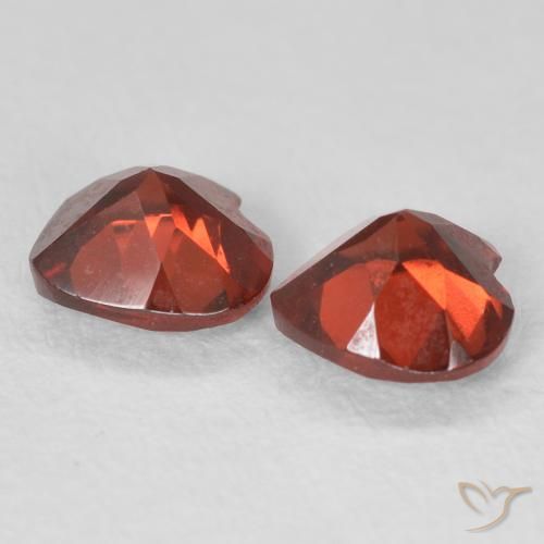 1.13 ct natürliche Mittelrot Pyrop-Granat-Edelsteine, Herz, VVS-VS