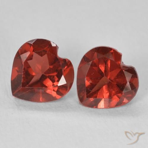 1.17ctw Natürlicher Johannisbeere Rot Pyrop-Granat, Herz, VVS-VS