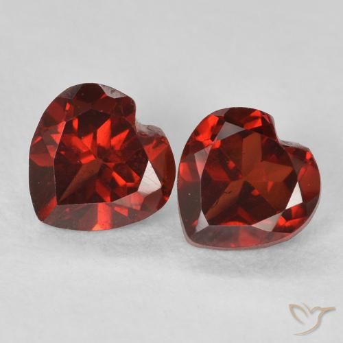 1.26ctw Natürlicher Johannisbeere Rot Pyrop-Granat, Herz, VVS-VS