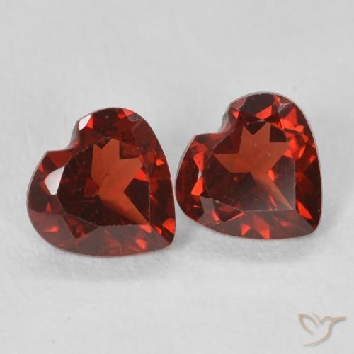 1.06 ct natürliche Sangria Rot Pyrop-Granat-Edelsteine, Herz, VVS-VS