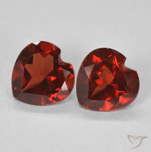 1.07ctw Natürlicher Johannisbeere Rot Pyrop-Granat, Herz, VVS-VS