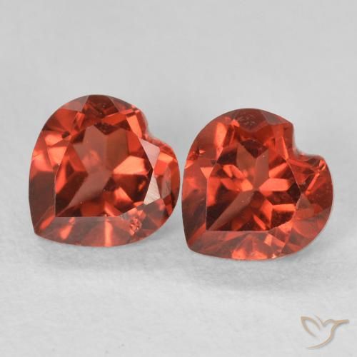 1.22ctw Natürlicher Johannisbeere Rot Pyrop-Granat, Herz, VS