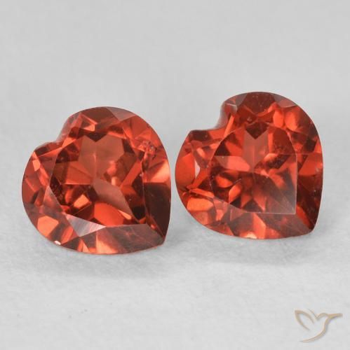 1.22 ct natürliche Johannisbeere Rot Pyrop-Granat-Edelsteine, Herz, VS