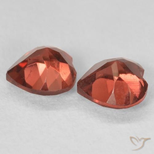 1.22 ct natürliche Johannisbeere Rot Pyrop-Granat-Edelsteine, Herz, VS