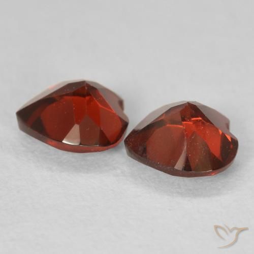 1.09 ct natürliche Mittelrot Pyrop-Granat-Edelsteine, Herz, VVS-VS