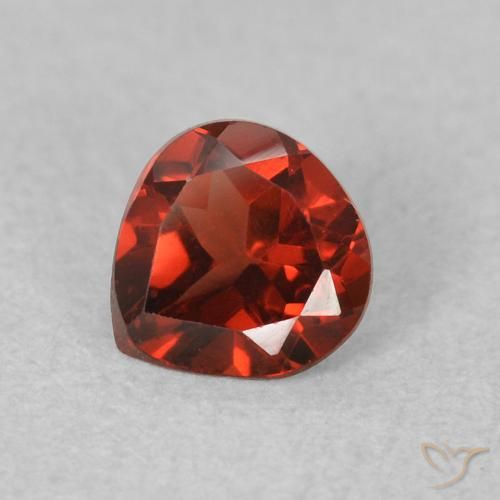 0.54ct Natürlicher Johannisbeere Rot Pyrop-Granat, Birnenform, VVS-VS
