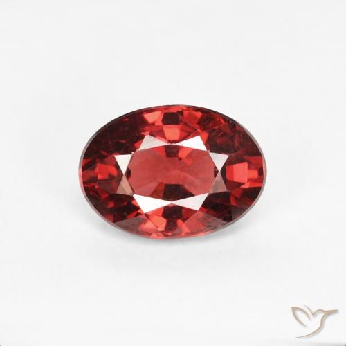 1.10ct Natürlicher Hellrot Pyrop-Granat, Oval, VS