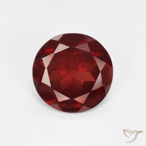 0.86ct Natürlicher Mittelrot Pyrop-Granat, Runden, VS