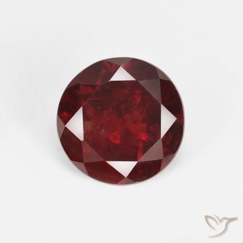 1.60ct Natürlicher Johannisbeere Rot Pyrop-Granat, Runden, VS
