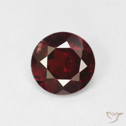 0.64ct Natürlicher tiefrot Pyrop-Granat, Runden, VS-SI