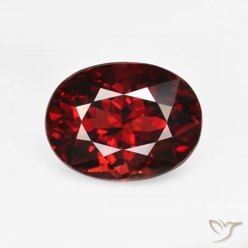 6.12ct Natürlicher Tiefes Blutrot Pyrop-Granat, Oval, VVS